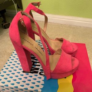 Hot pink heels